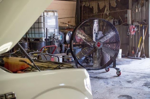 Industrial floor fan