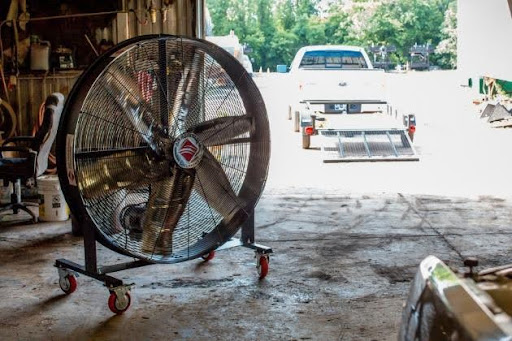 Industrial floor fans
